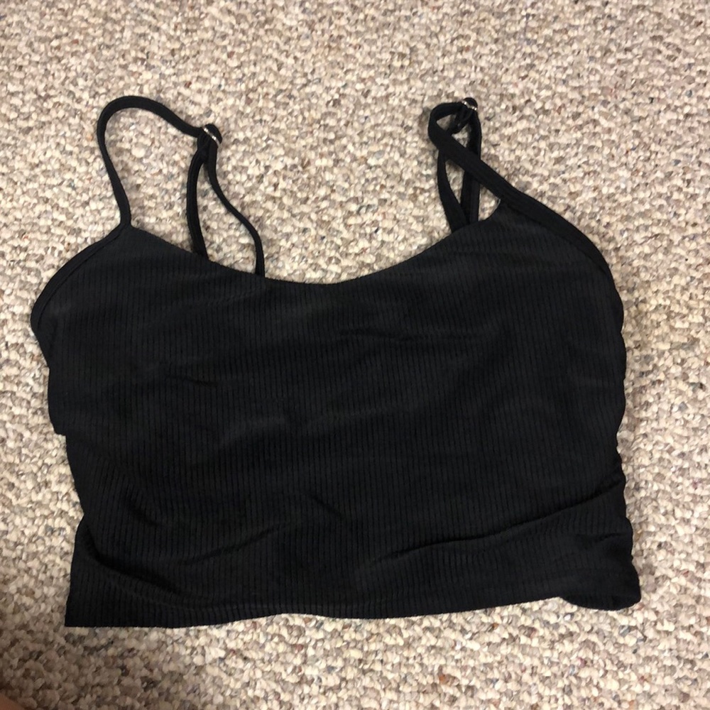 Black bathing suit top